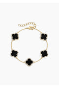 Trifoglio Onyx Clover Bracelet
