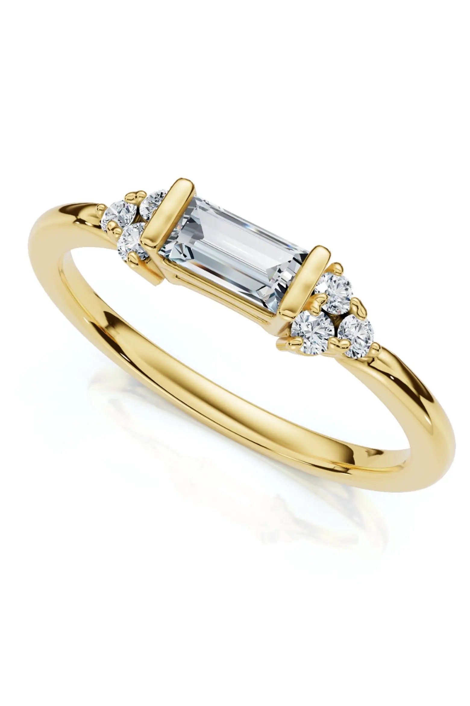 Vera Baguette Cluster Ring