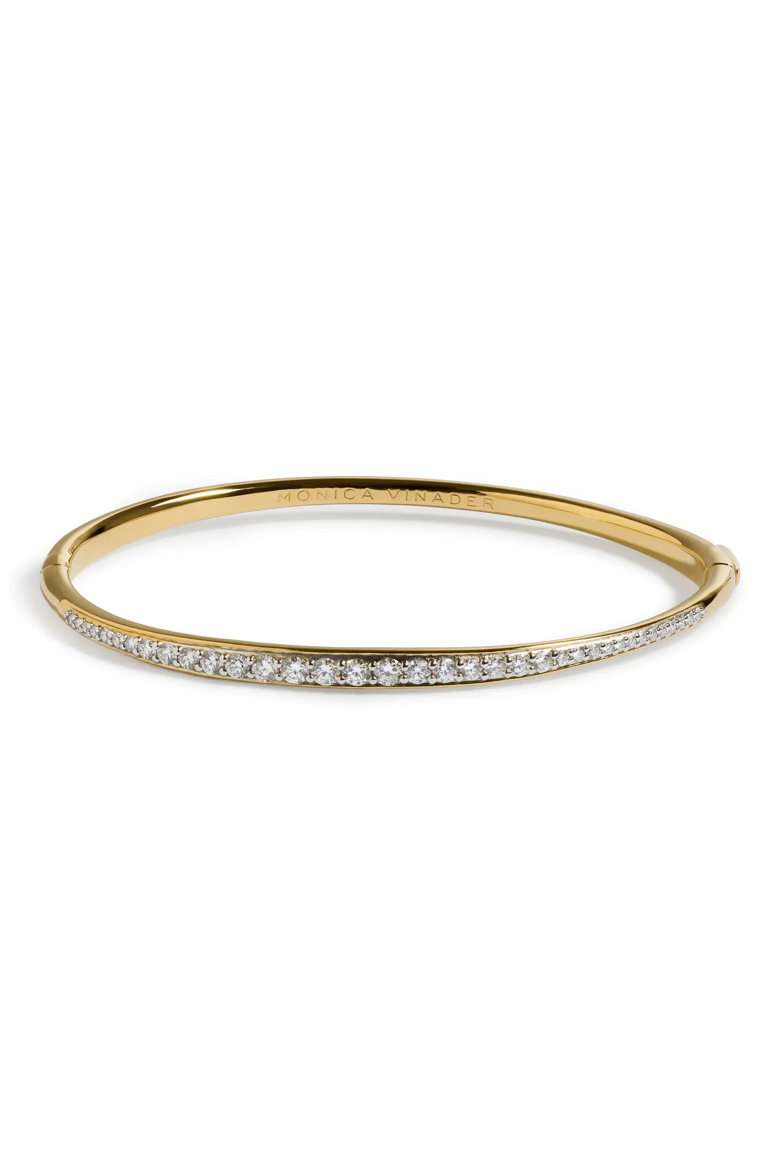 Lume Pavé Hinged Bangle