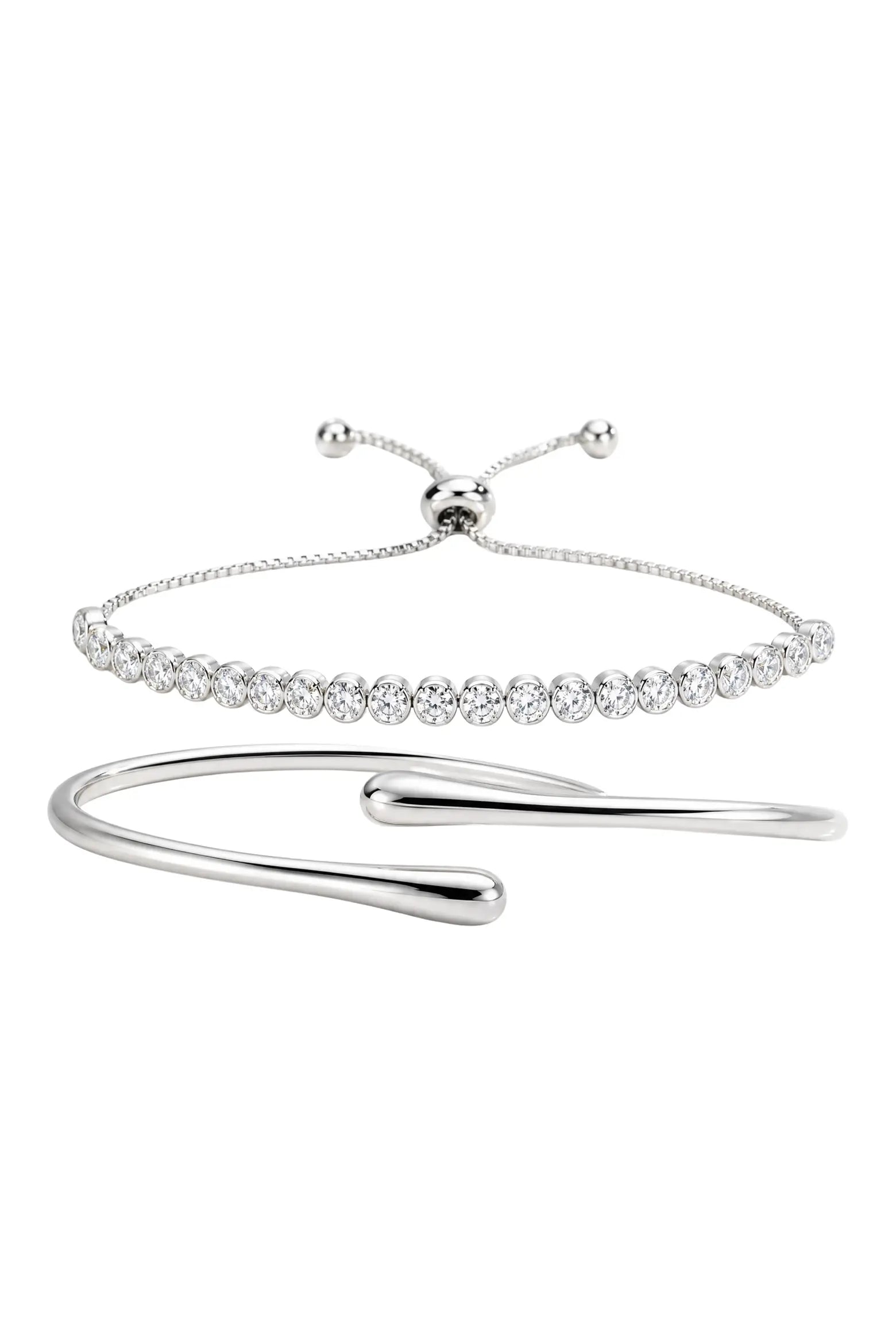 Duo Bolo & Cuff Bracelet Set
